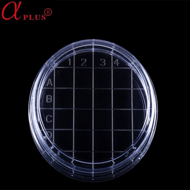 High Quality Disposable Medical PS Petri Dish With Grid