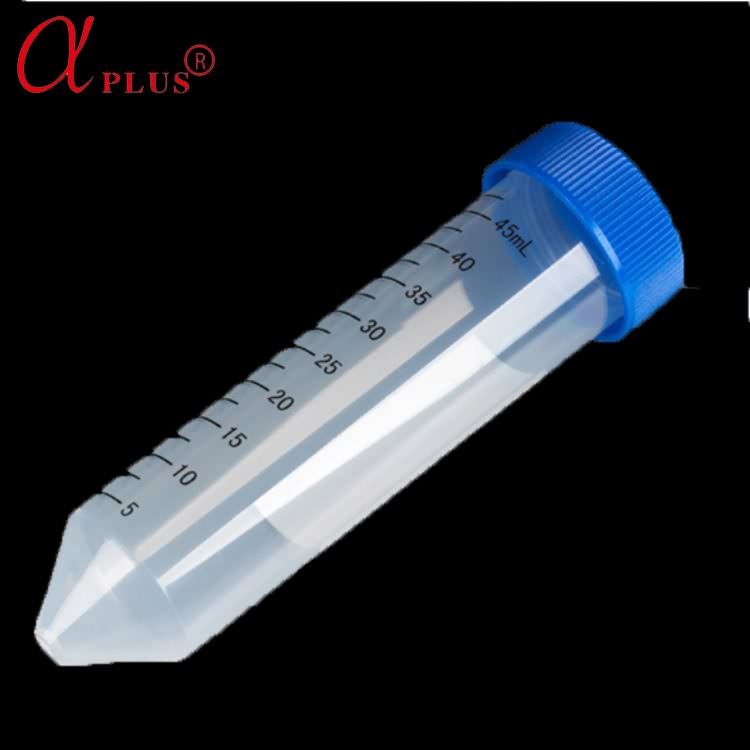 Lab PP 50ml disposable conical bottom centrifuge tube with screw cap