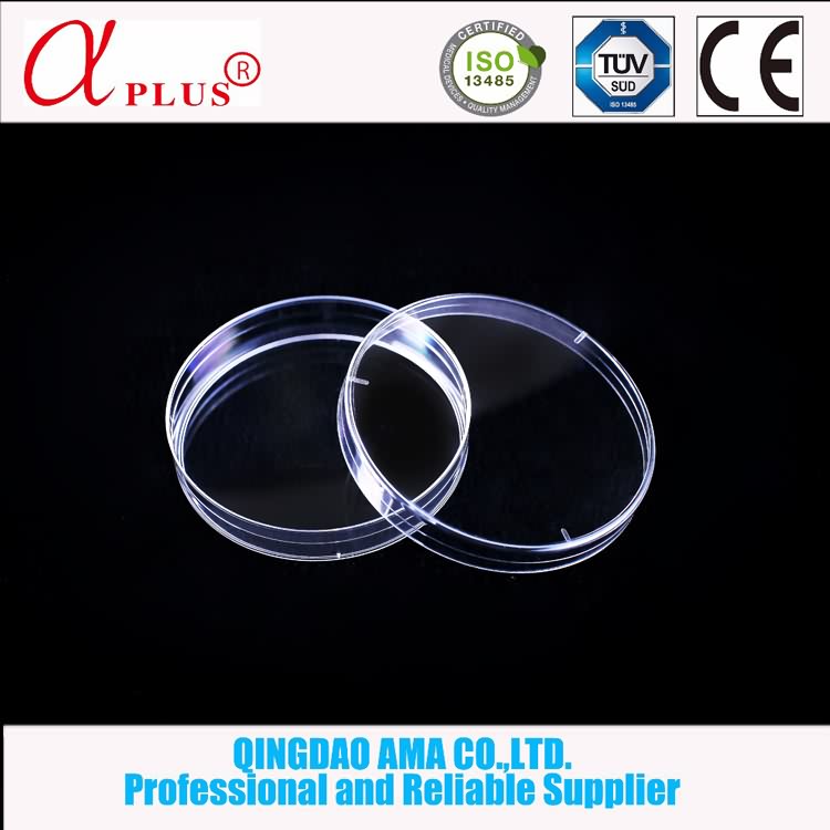 Qingdao AMA laboratory disposable sterile plastic petri dish